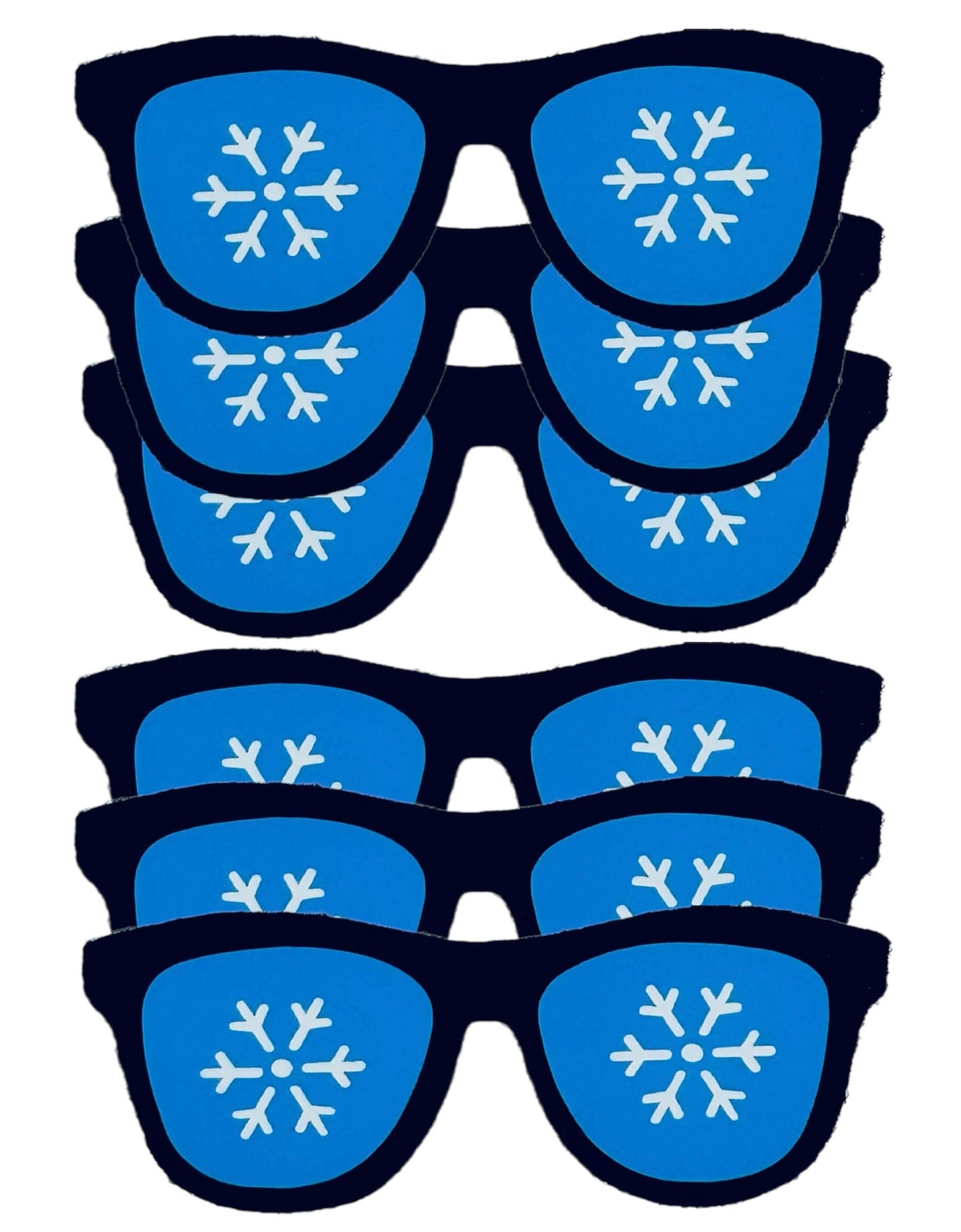 Felt snowflake sunglasses