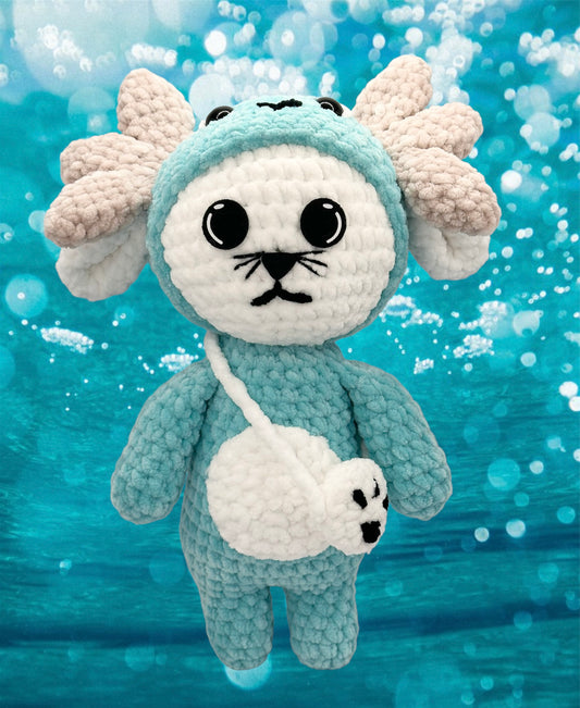 PDF Pattern only - Myca the axolotl /kitty in a costume series