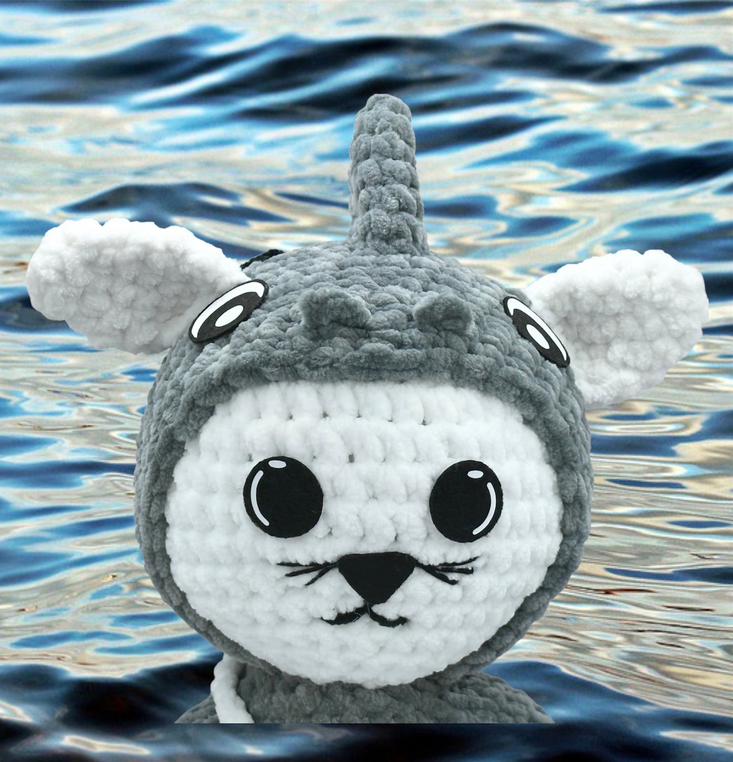 PDF Pattern only - Bubble the shark /kitty in a costume series