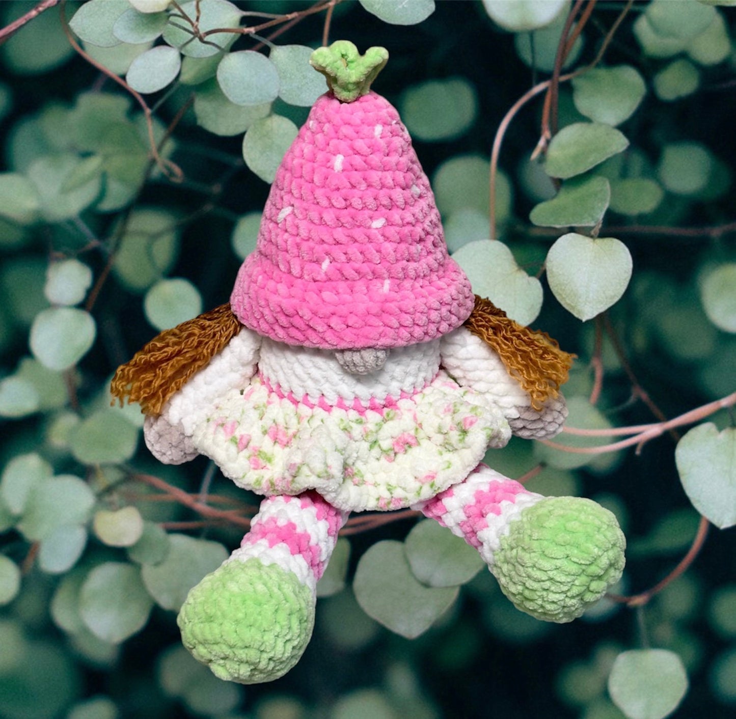 PDF Pattern only - Miss strawberry Short the Gnome/no-sew pattern