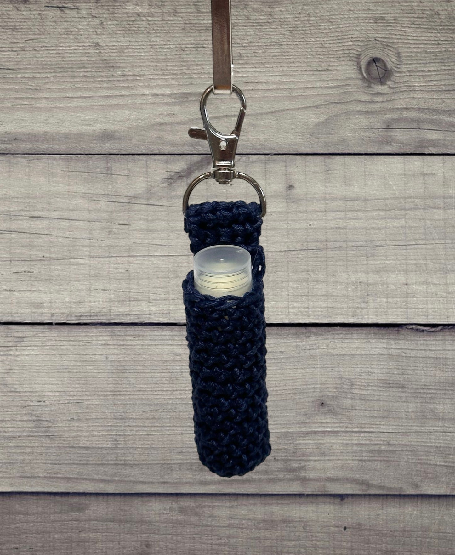 Lip balm keychain holder with-1 lip balm/chap stick| lip balm| natural lip balm